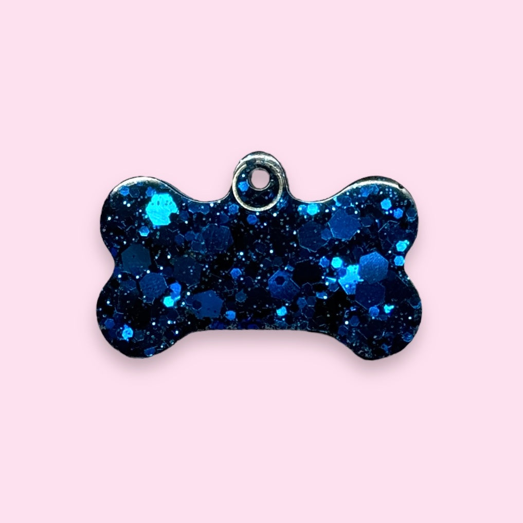 XS BLUE GLITTER TAG