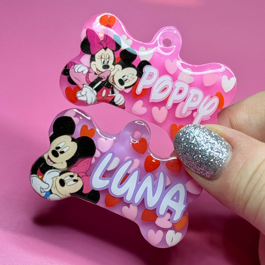 MINNIE & MICKEY VALENTINES TAG