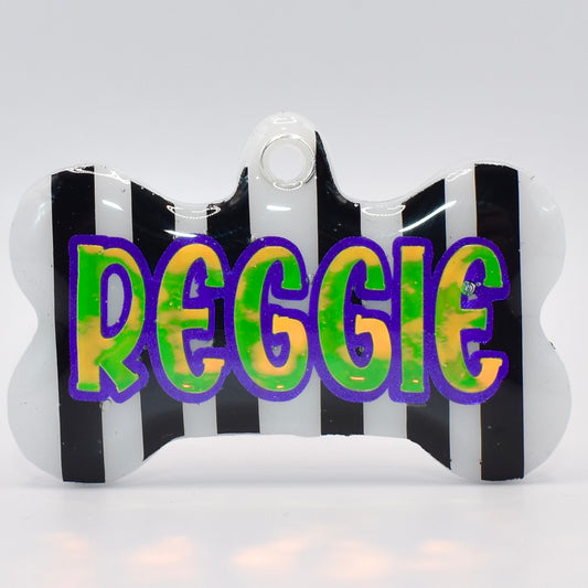 BEETLEJUICE STRIPE TAG