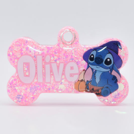 STITCH PUMPKIN TAG