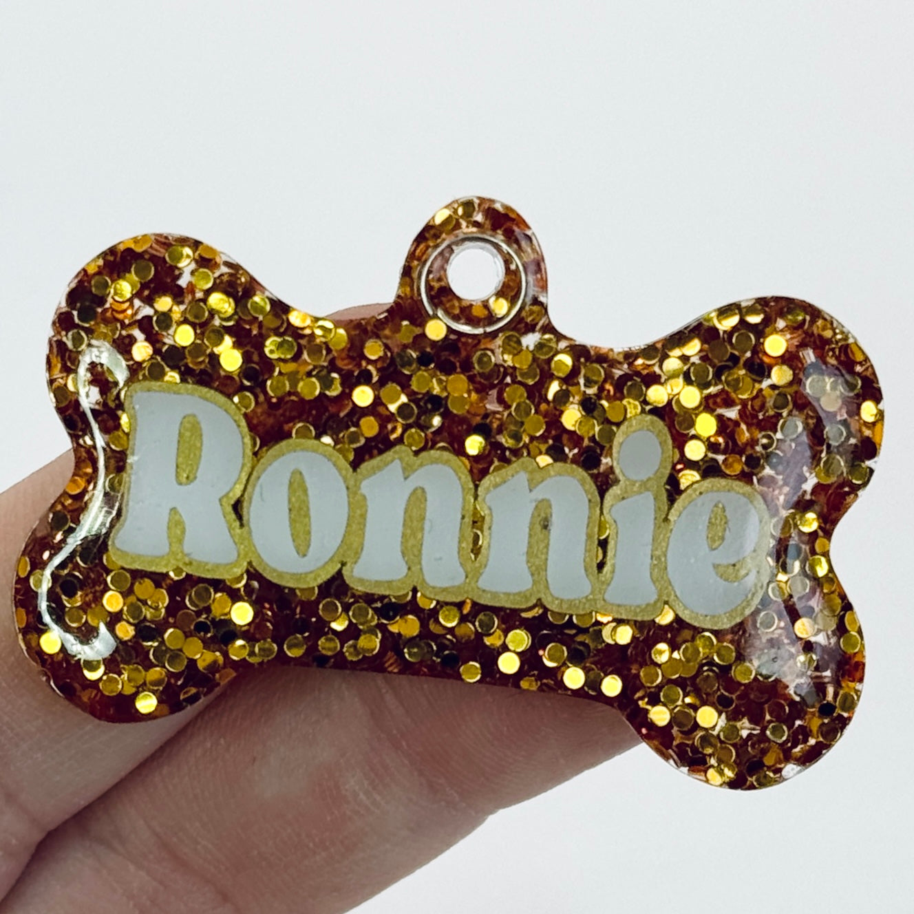 GOLD GLITTER TAG