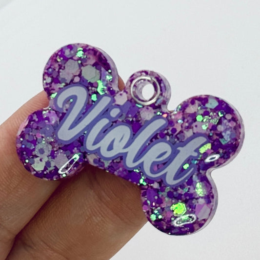 PURPLE POTION GLITTER TAG