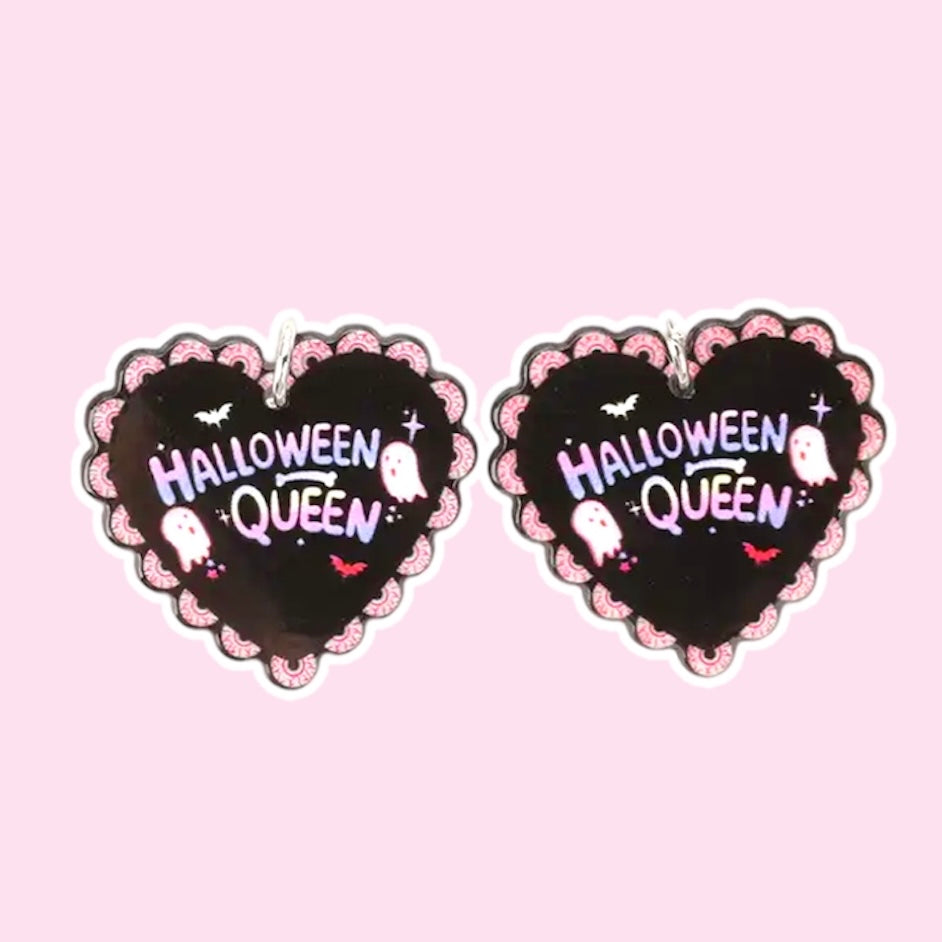 BLACK HALLOWEEN QUEEN COLLAR CHARM