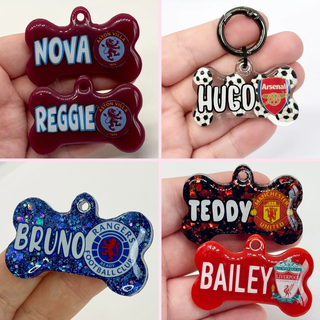 CUSTOM FOOTBALL BADGE TAG