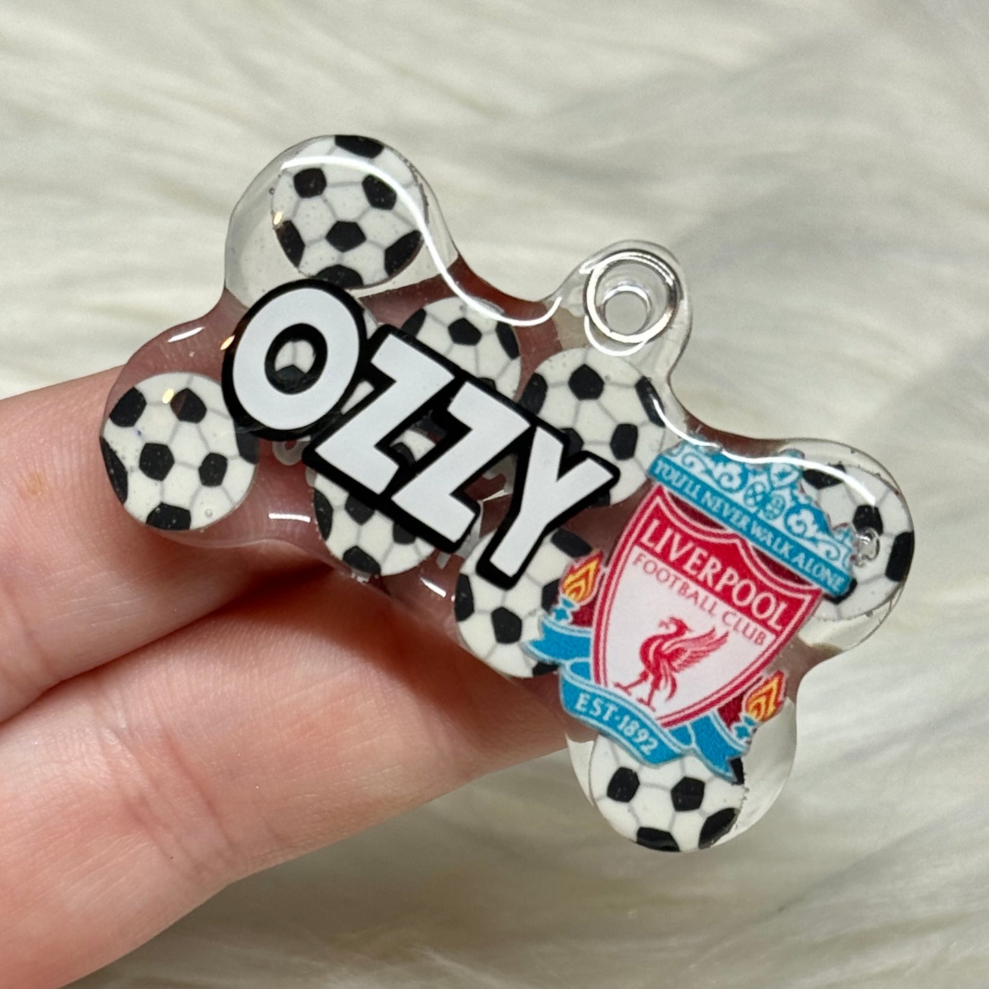 CUSTOM FOOTBALL BADGE TAG