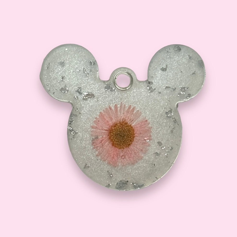 FLORAL MICKEY SHAPED TAG