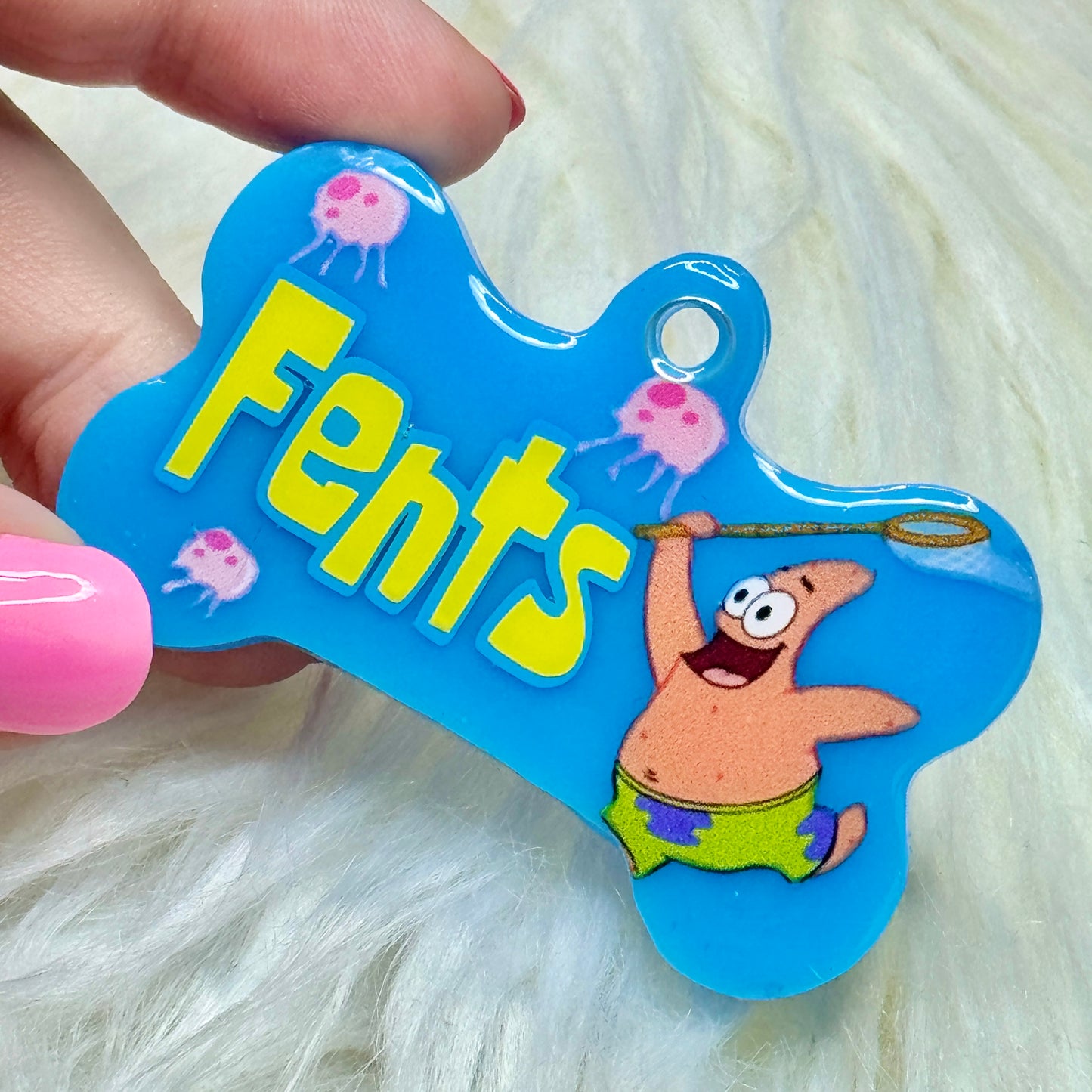 PATRICK STAR JELLYFISHING TAG