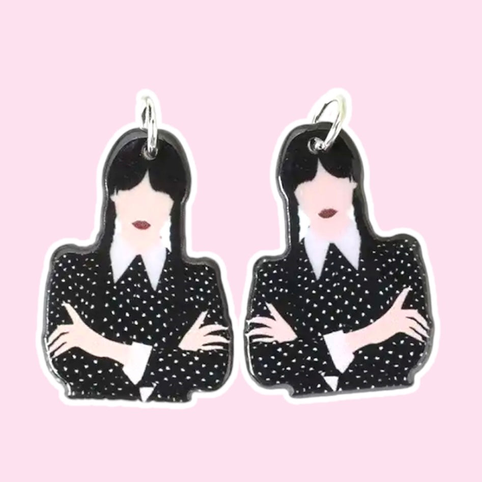 WEDNESDAY ADAMS COLLAR CHARM