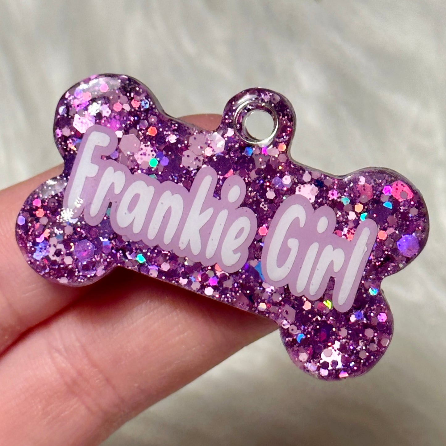 TANGLED GLITTER TAG