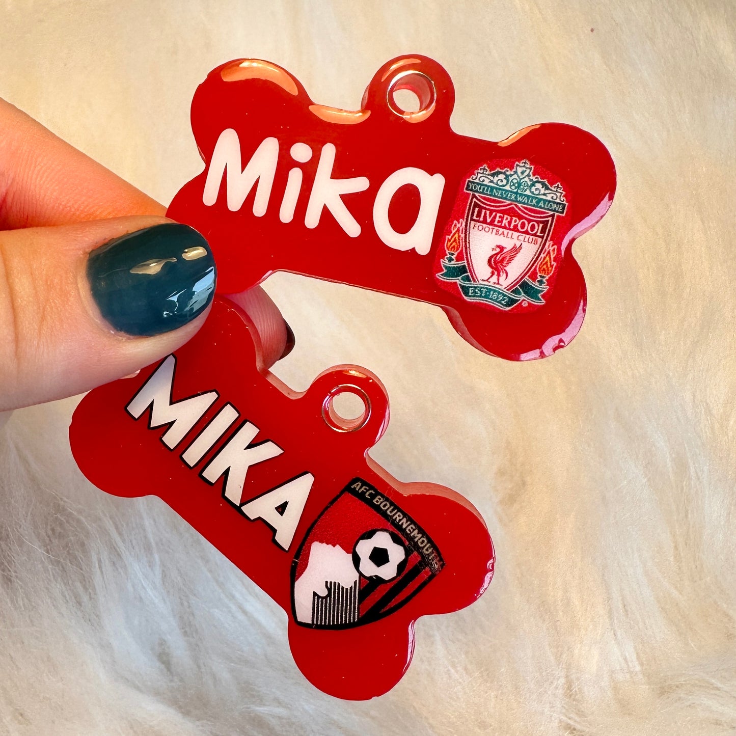 CUSTOM FOOTBALL BADGE TAG