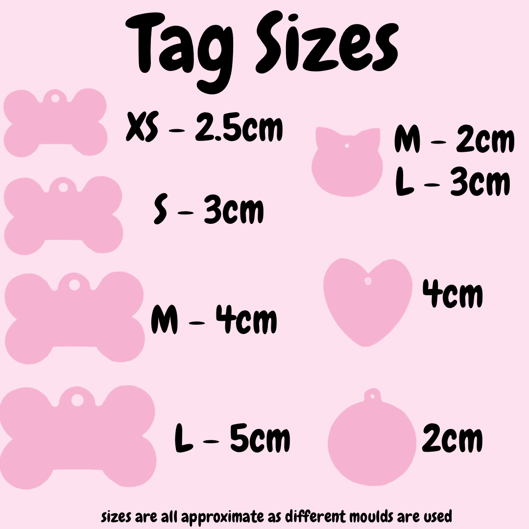 XS GLITTER TAG ( ANY 2 FOR £10 )