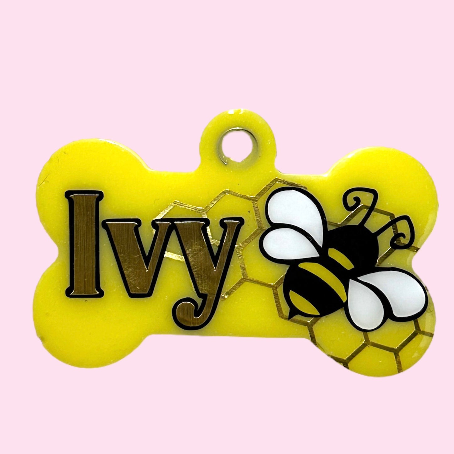 HONEYCOMB BEE TAG